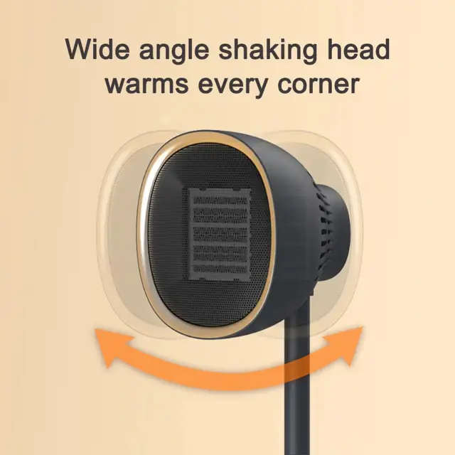 Hordozható Elektromos Mini Ventilátor Otthoni Fürdőszoba Gyors Fűtés Hűtő Függőleges Hűtés És Kettős Célú Fűtőberendezés - Image 4