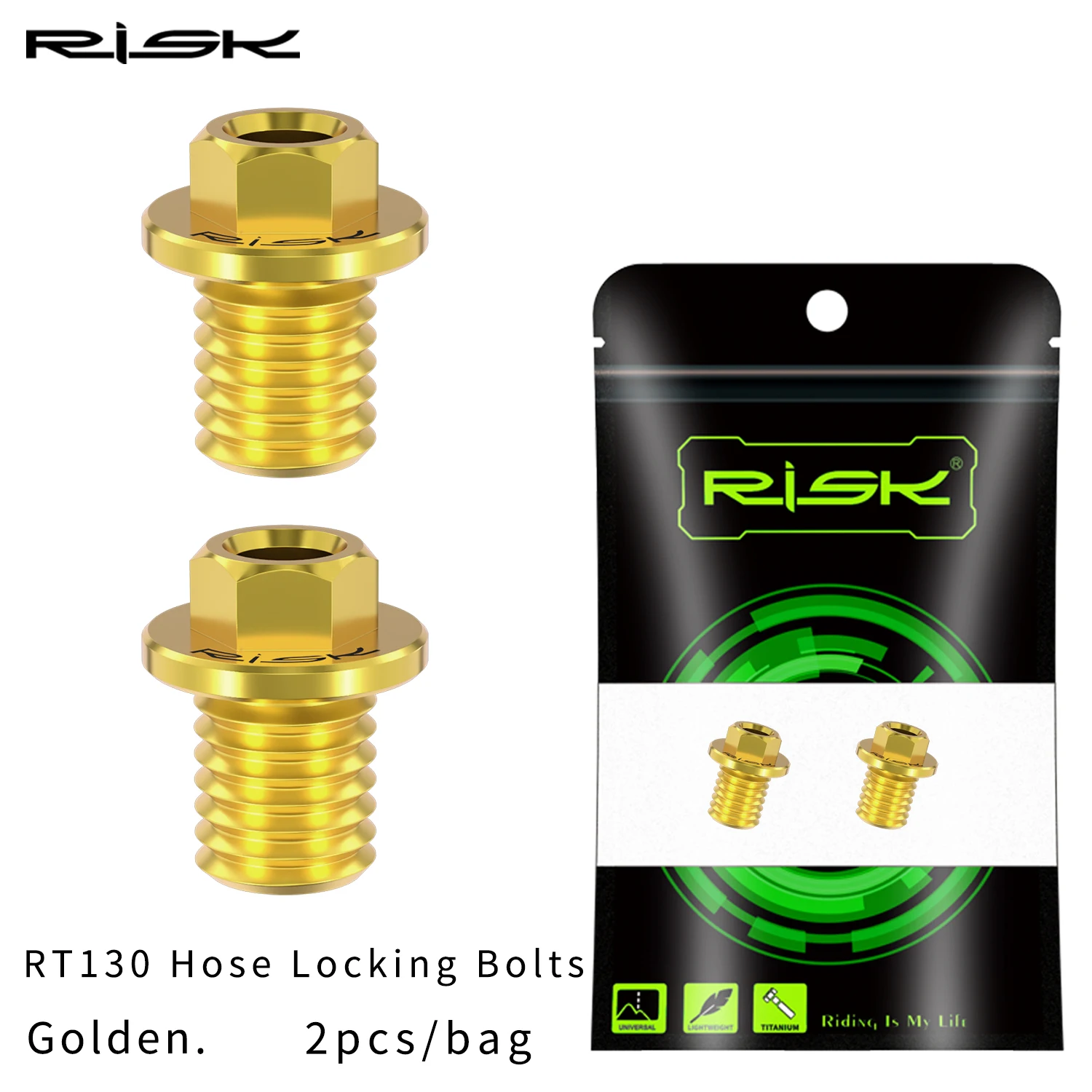 2pcs RISK Road Bicycle Bike Titanium Alloy Schaltung RT129 Bleed Bolts RT130 Hose Locking Bolts R8020 R8070 R8170 R9170