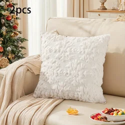Festive Christmas Decorative Soft Fluffy Throw Pillow Cover - 45x45cm (Style2)