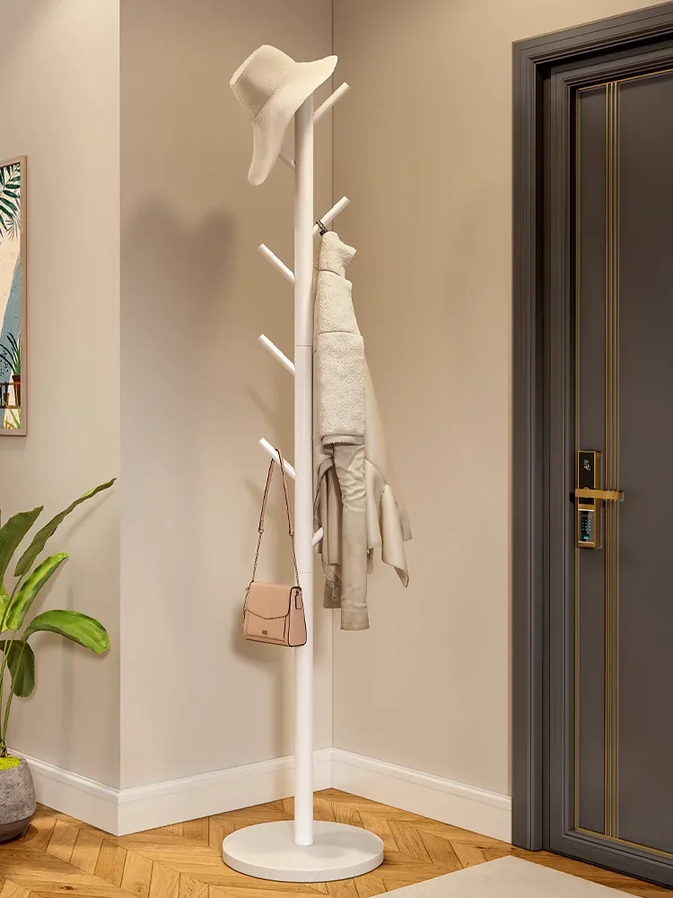 럭셔리 금속 의류 랙 나무 지갑 스탠드, 심플한 코트 랙, 바닥 스탠딩 모자 및 의류 랙, 기숙사 및 가정용 액세서리 