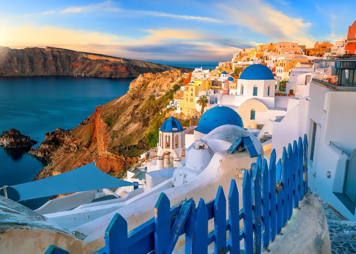 thumbnail image 1 of Póster de la costa de un hermoso paisaje de Santorini, Grecia, arte de pared de viaje, decoración, fotos, impresiones en lienzo, decoración estética de la habitación del hogar, 1 of 5