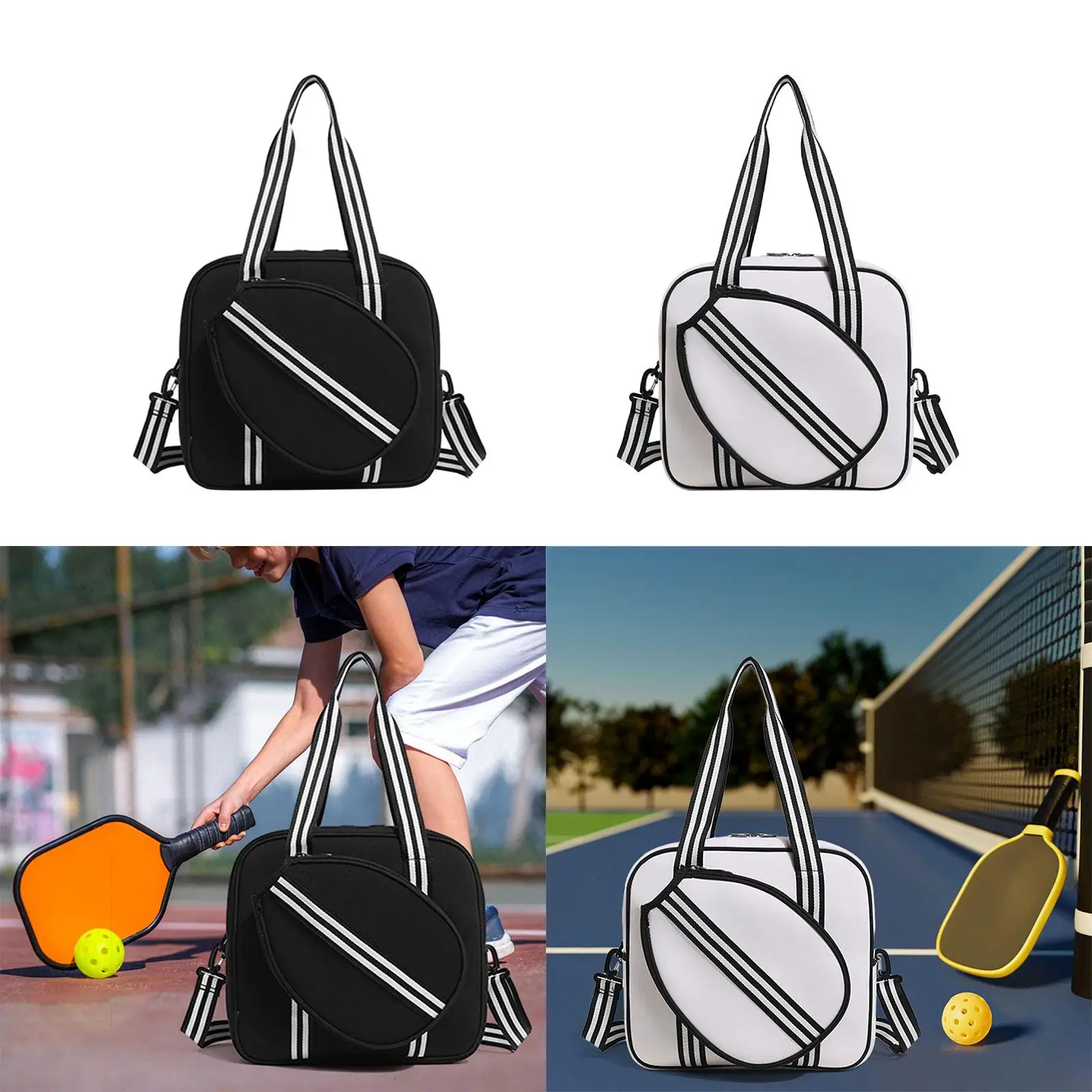 Tennis Bag Duffle Bag Pickleball Racket Storage Water Resistant Carrier Neoprene Fitness Sport Tennis Racquet Bag Tennis Tote