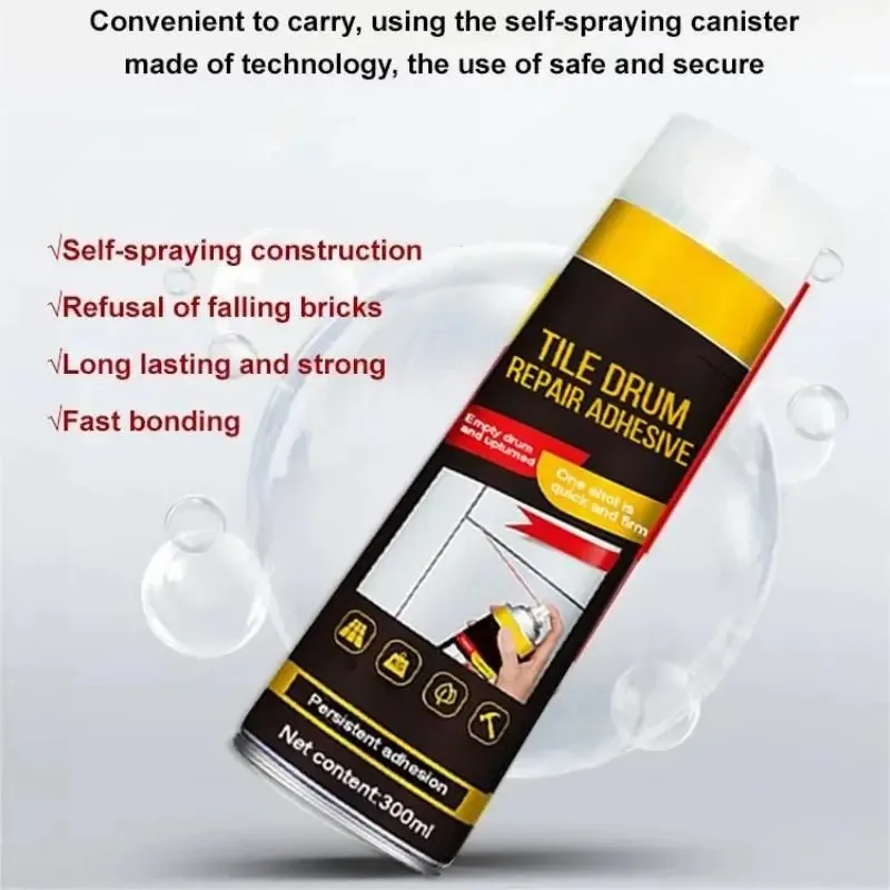 Tile Hollow Repair Adhesive High Penetration Grout Filling Strong Bonding Back Adhesive for Wall Floor Ceramic Crack Fix