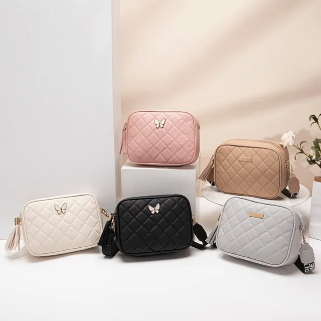 Lingge chain camera bag, ladies bag, fashionable small bag, leisurely and simple embroidered phone bag