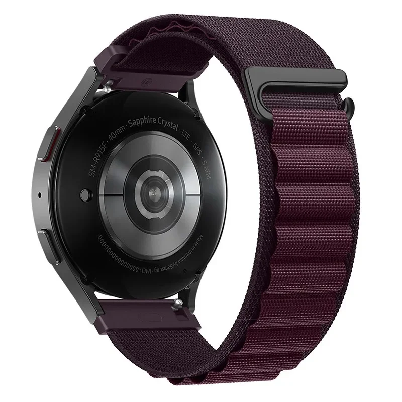 Durable Nylon Alpine Loop Strap, 20mm/22mm, for Smartwatch Bracelet Wristbands