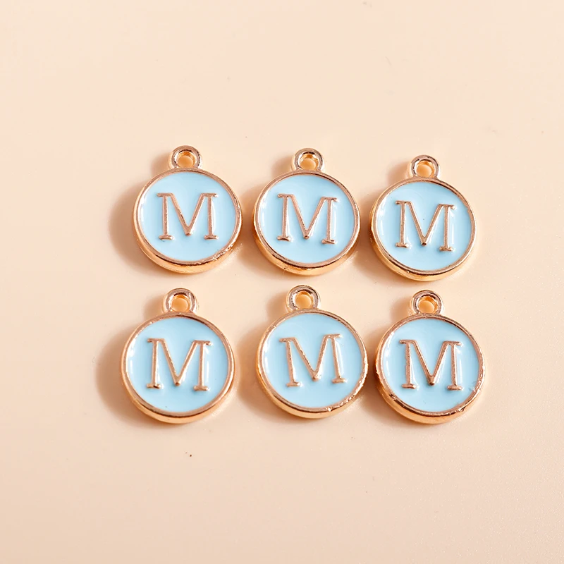 10 Stück, 4 Farben, niedliches Mini-Alphabet, 26 Buchstaben, Charms-Anhänger für DIY-Namen, Schmuck, Halskette, Armband, Ohrringe, Geburtstagsgeschenke – Detail 20