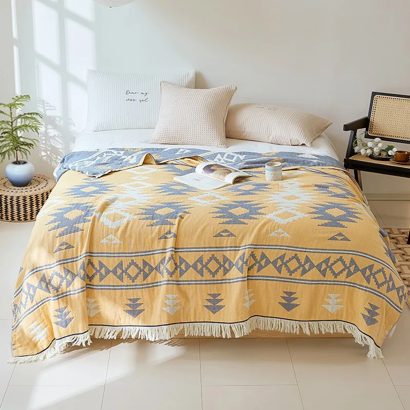 Manta De Muselina PHF 100% Algodón, Tamaño Individual, 66 X 90 Pulgadas, Manta Ligera Y Transpirable De 4 Capas Para Verano, Ropa De Cama De Gasa Manta Muselina Grande