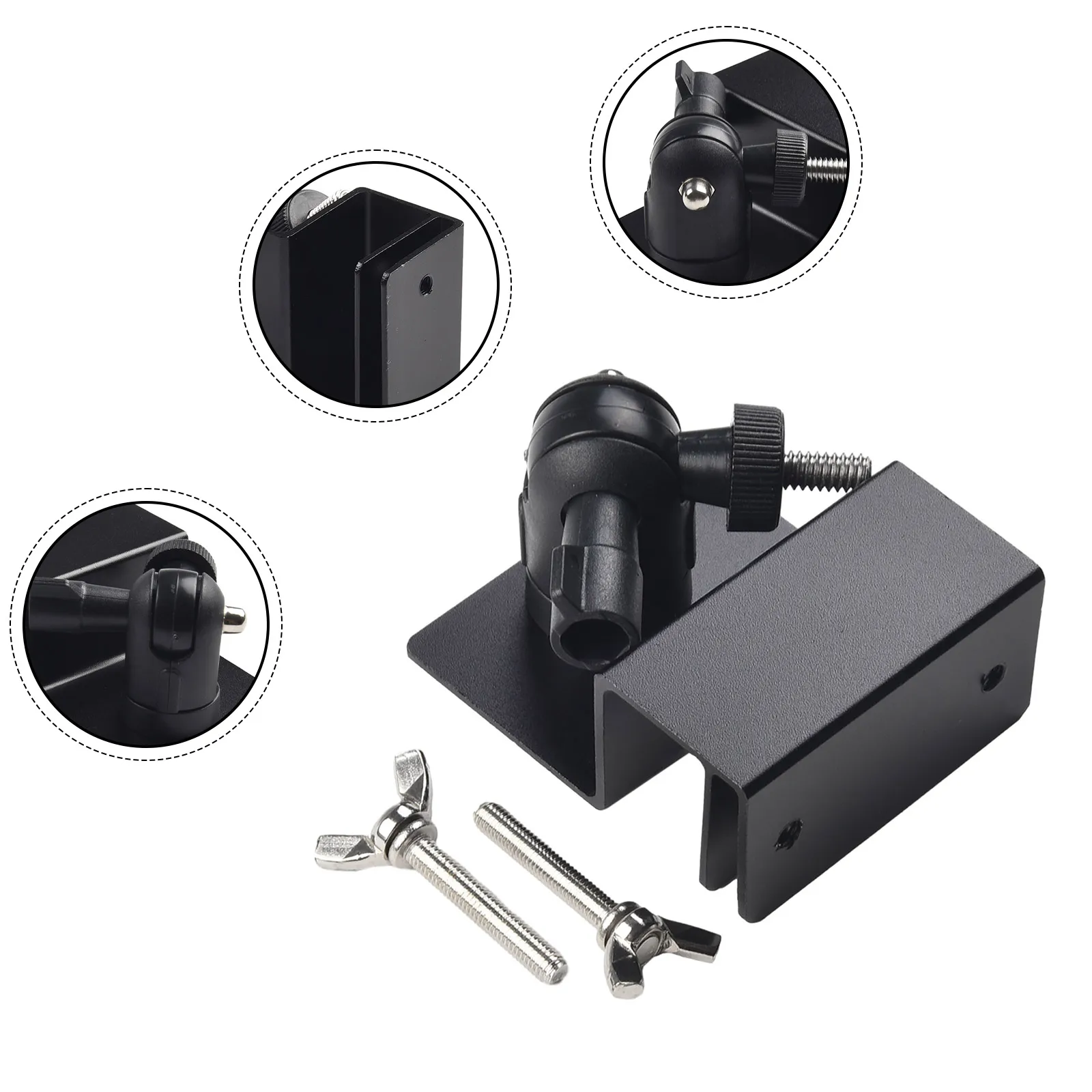 Roof Gutter Special Bracket Solar Panel Bracket Weatherproof Gutter Mount Bracket With Screw Adapter For Security Cameras