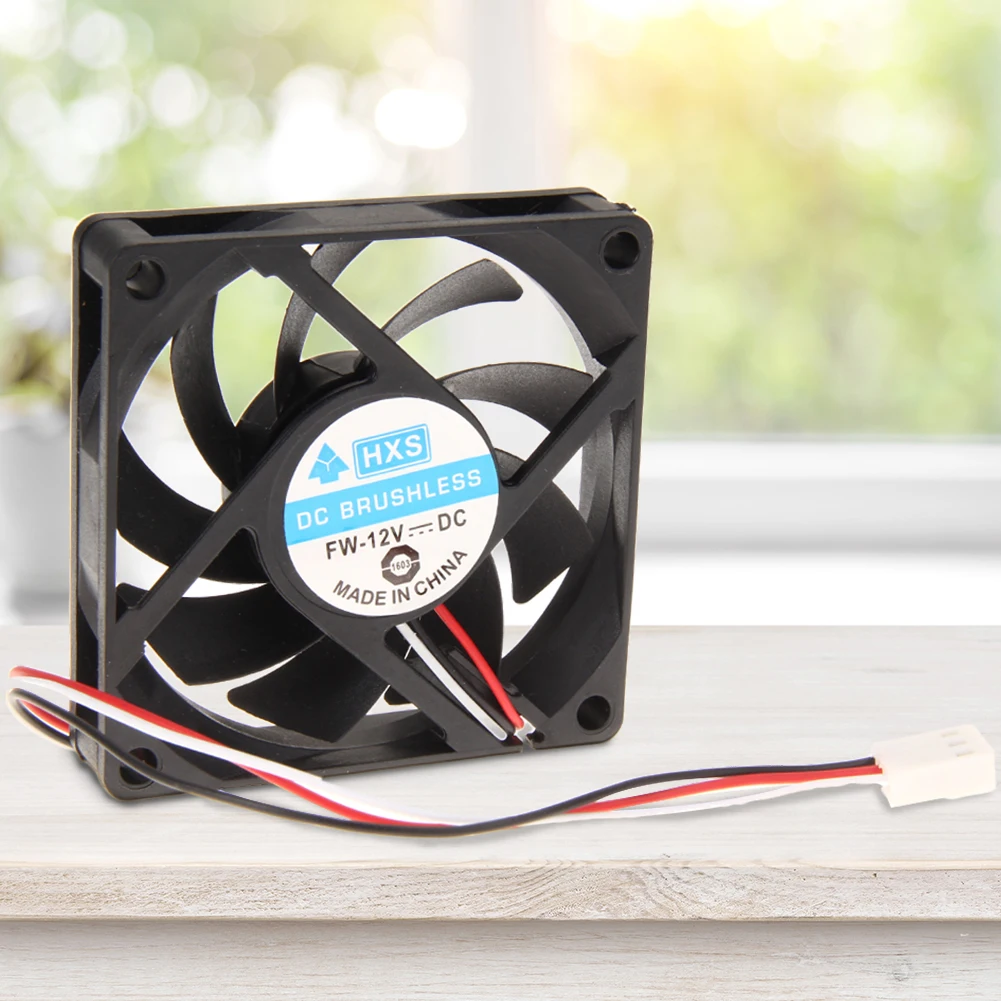 70mm PC CPU Cooling Cooler Fan DC 12V 3Pin Computer CPU Cooling Fan 2200RPM PC Case Chassis Fans Case Cooler