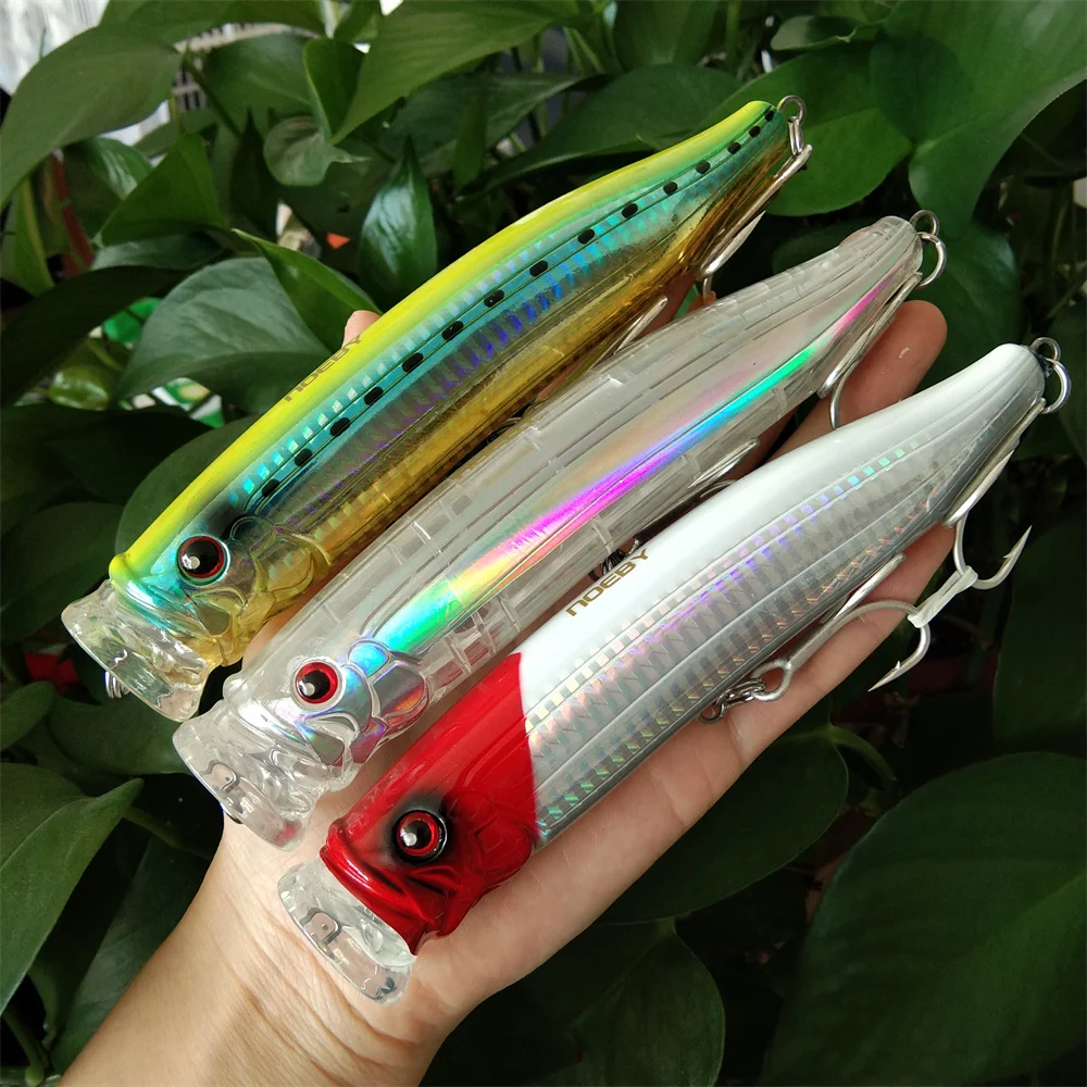 Noeby 3pcs Feed Popper Floating Tuna Lure Hard Lures Top Water 150mm 54g  Saltwater For Fishing NBL9246
