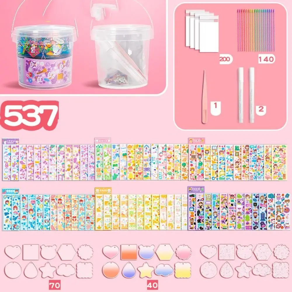 

Little Girl DIY Keychain Making Kit Handmade Acrylic DIY Keyring DIY Lovely DIY Goo Card Set Student Stationery