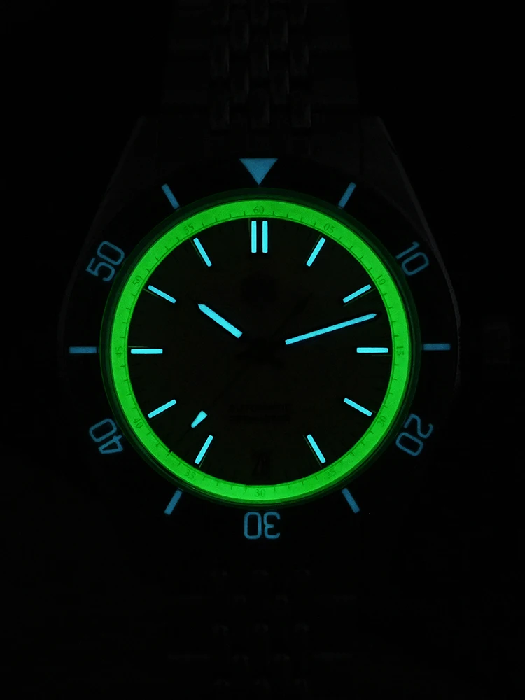 San Martin 38mm NH35 Retro Militare Pilota Orologio Automatico Meccanico Impermeabile Uomo Orologi Da Polso, V 2, Retrò