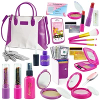 Simulation Cosmetics Girls Toys From 7 to 10 Years Backpack Imitation Game Makeup for Child Pretend Princess Toy Play Hobbies 2