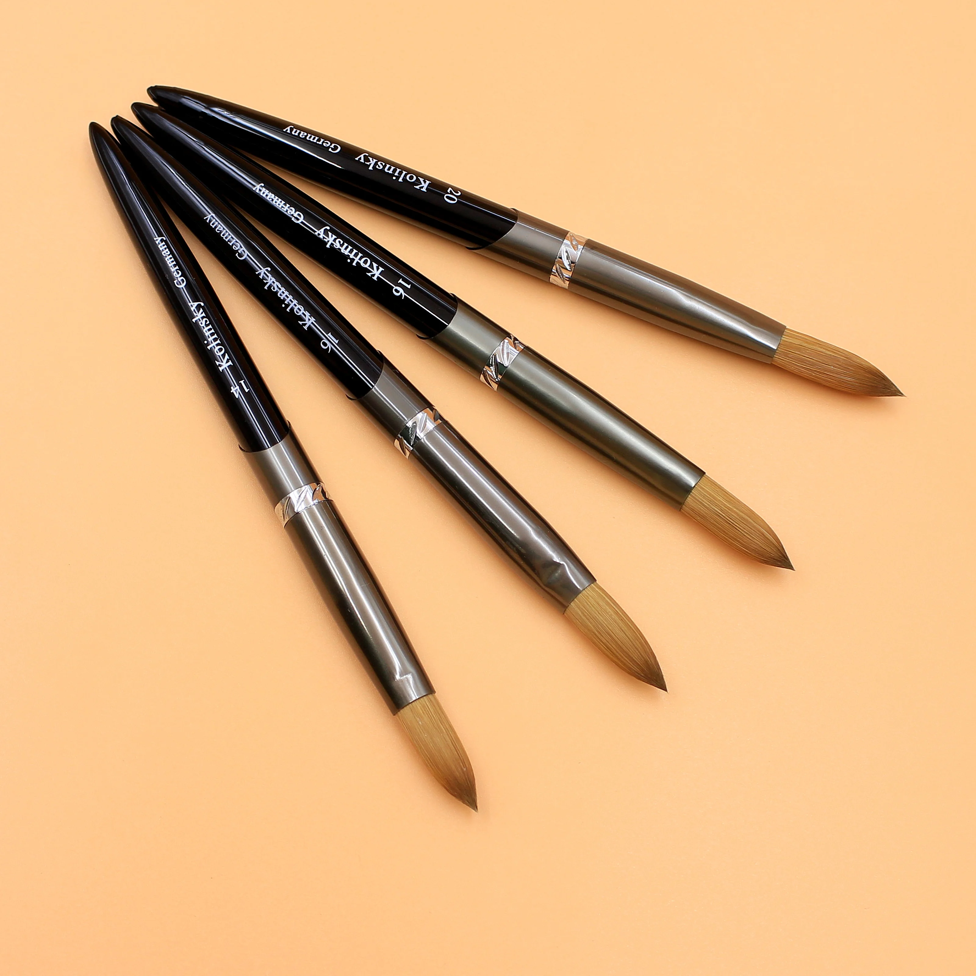 Durable, Professional Nail Art Brush Set - Premium Kolinsky Acrylic 3D Brushes, Odorless, Ideal for DIY & Salon Manicures 4