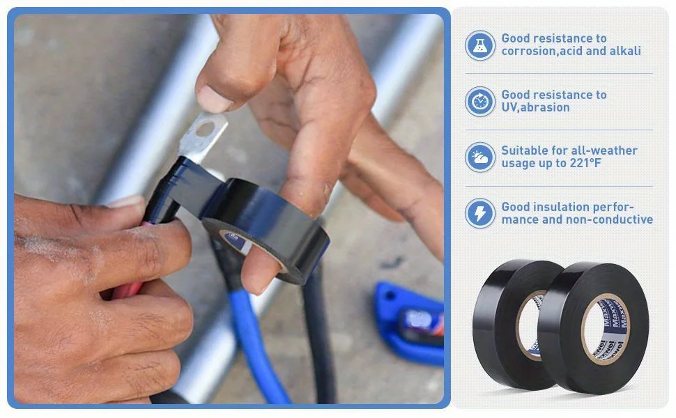 PVC Colored Electrical Tape - Waterproof, Flame-Retardant, Insulated, Eco-Friendly