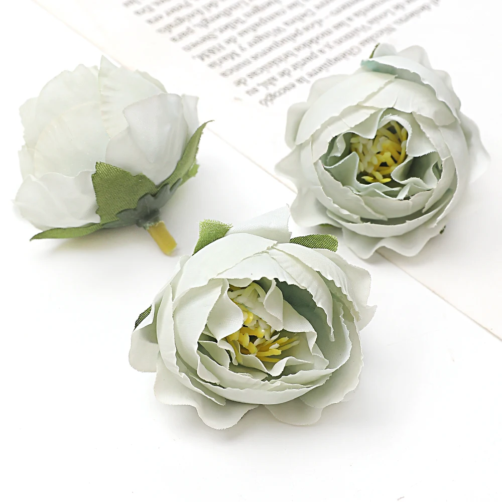 10/20 Stücke 4 cm Rose Knospe Künstliche Blumen Köpfe Hochzeit Dekoration Wohnkultur Kranz Scrapbooking Handwerk Gefälschte Blumen Zubehör – Detail 30