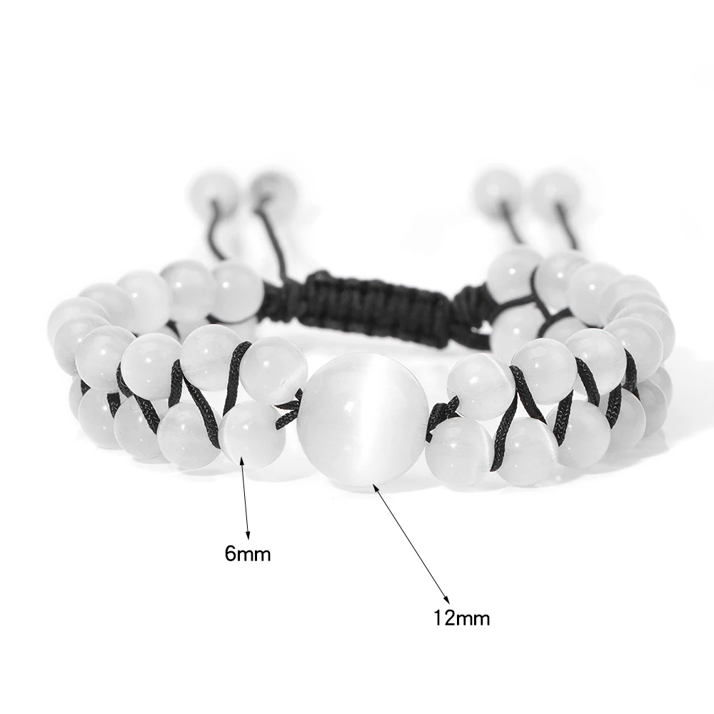 Beaded Bracelet Balck White Beads Bracelet Devil's Eye Shape - Temu