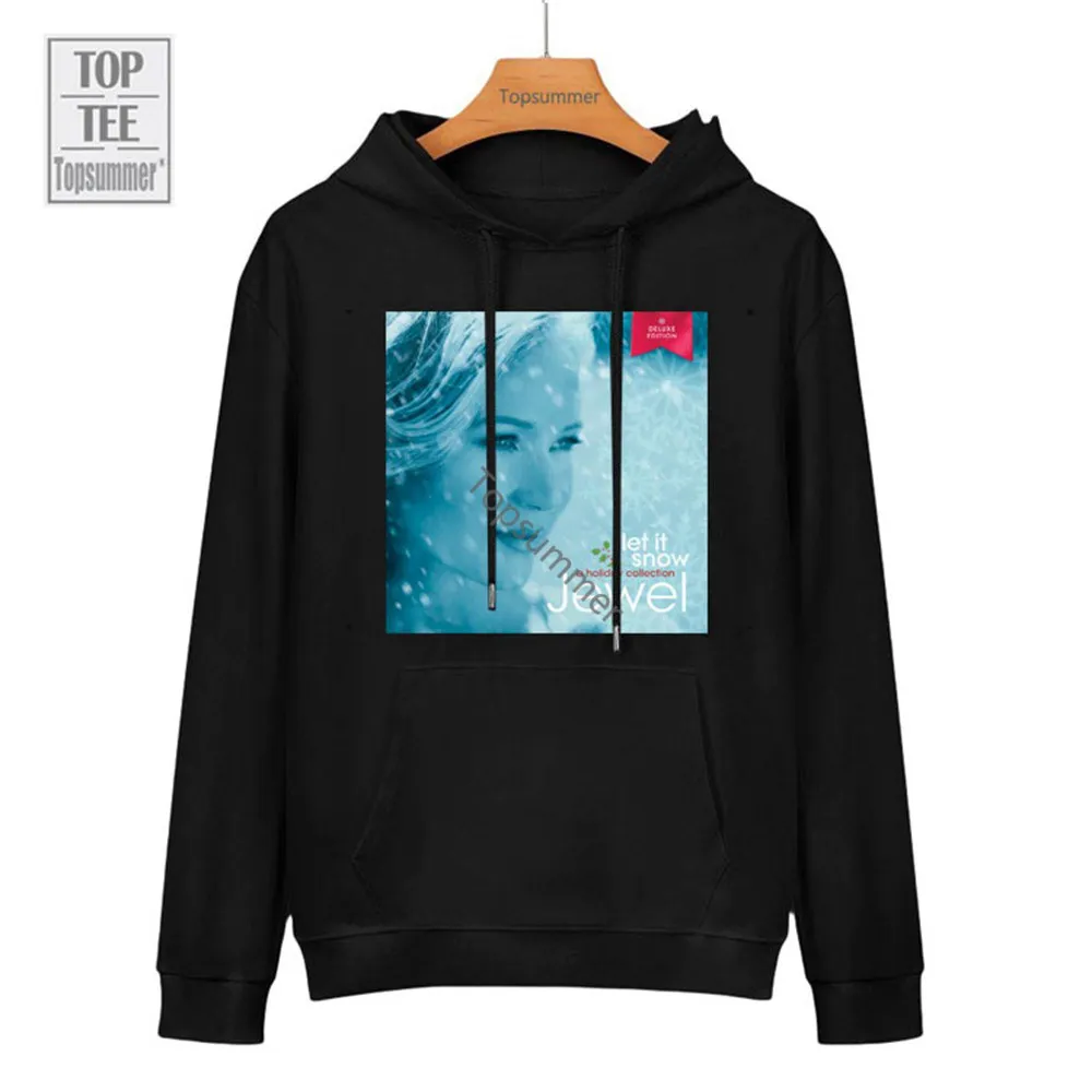 

Let It Snow: A Holiday Collection Album Sweatshirt Jewel Tour Hoodies Womens Retro Streetwear Graphic Printed Hoodie