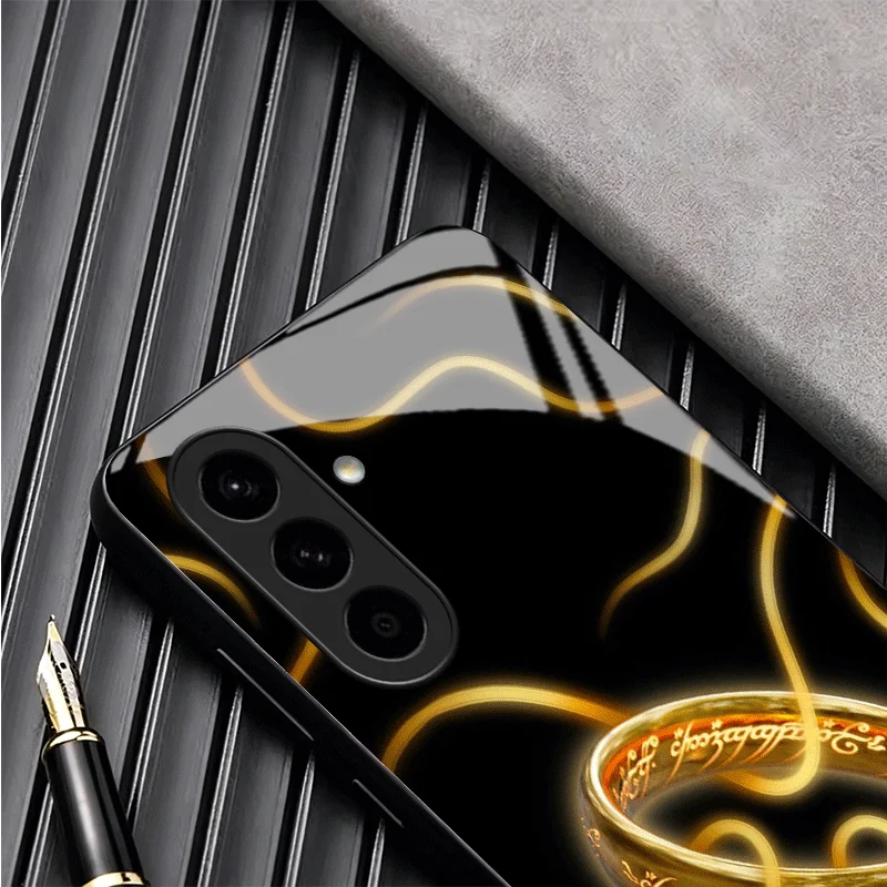 Elegant Lord of the Rings Glass Phone Case