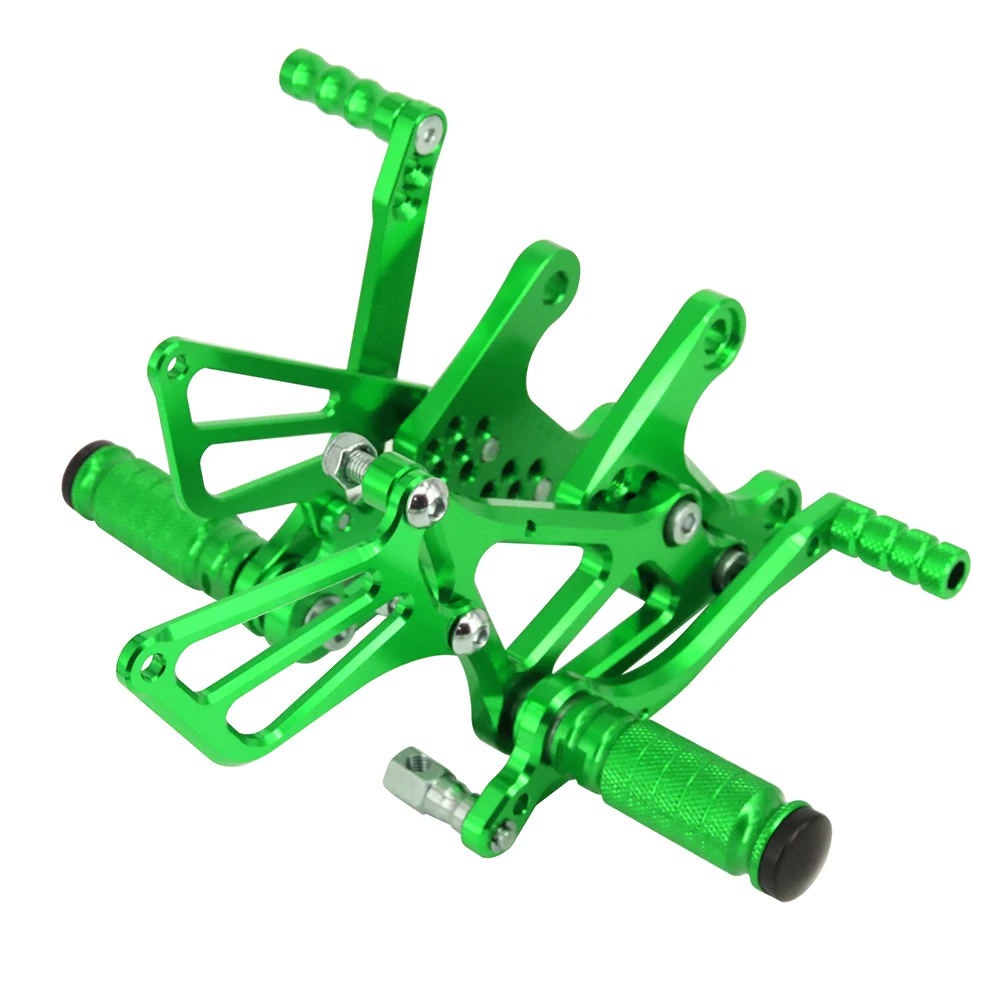 

Для KAWASAKI Ninja ZX-6R ZX6R 2005 2006 2007 2008 CNC алюминиевые регулируемые подставки для ног, подставки для педалей