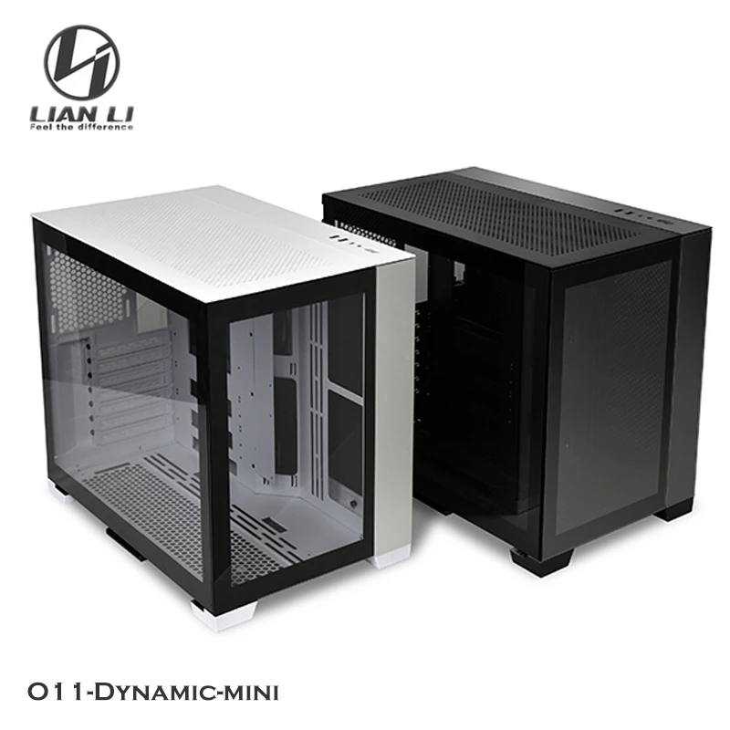 Lian Li O11 Mini Custodia Dinamica Per Computer, Vetro Versione Neve Per Itx/Matx/Atx Mod Desktop Gamer Gaming Cabinet
