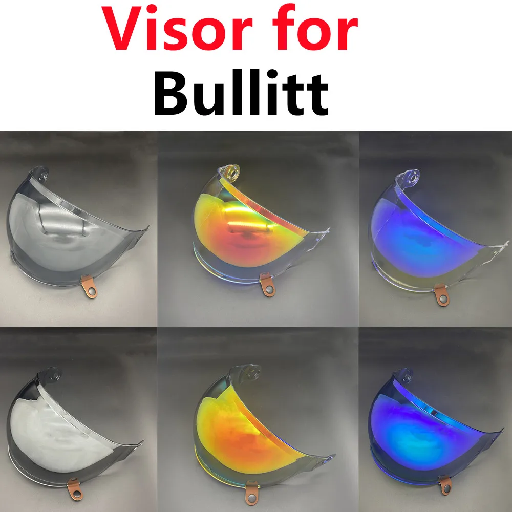 Visiera Per Casco Per Campana Bullitt Visiera A Bolle Parabrezza Colorato Sostituzione Pc Ad Alta Resistenza Accessori Per Casco Moto