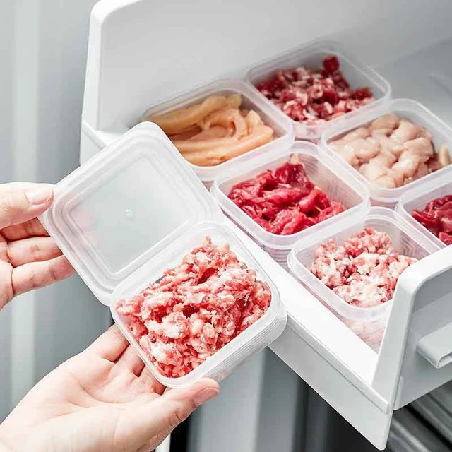 1pc Refrigerator Storage Box For Frozen Food, Sealed Preservation