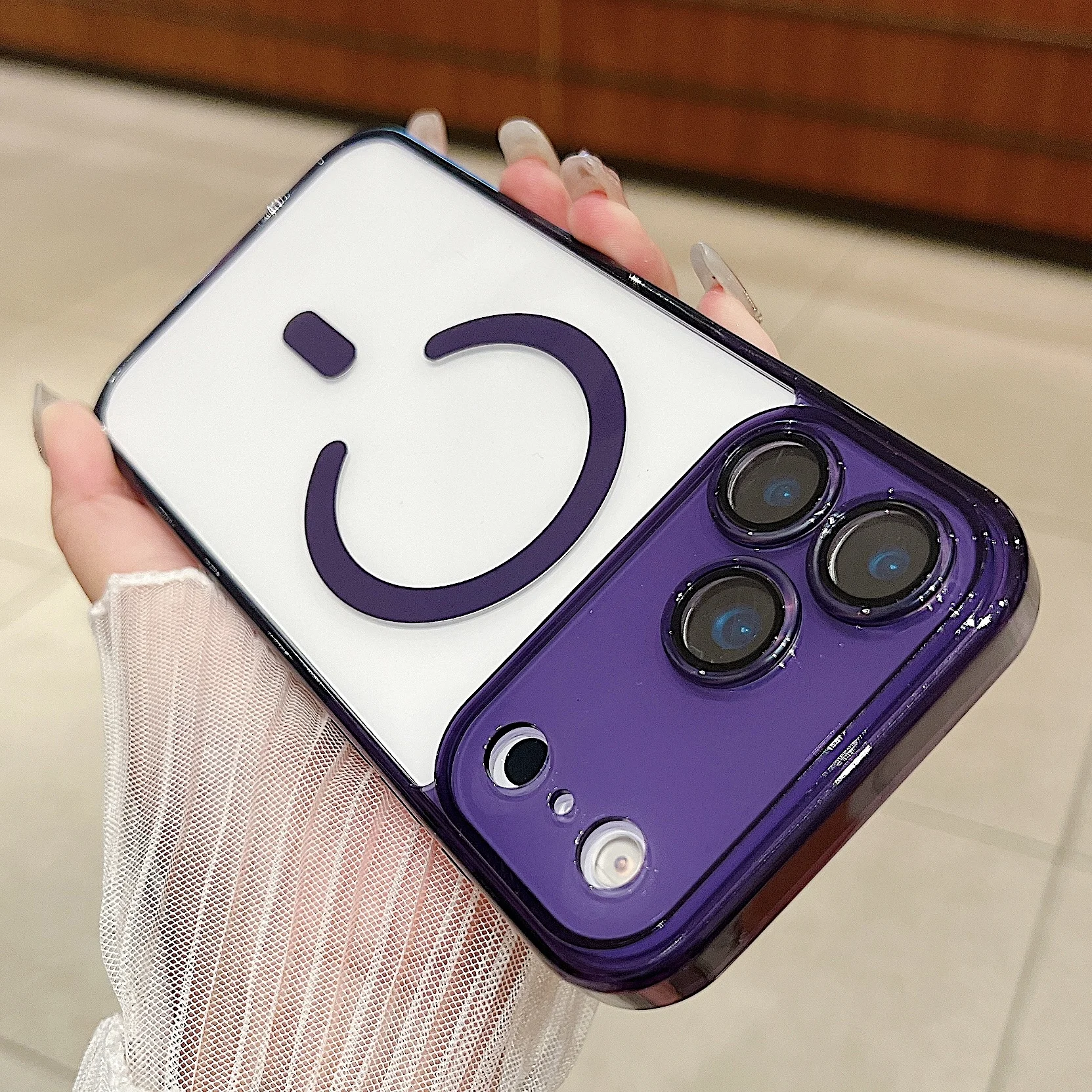 Magnetic Wireless Charging Case with Full Protection and Camera Lens Cover