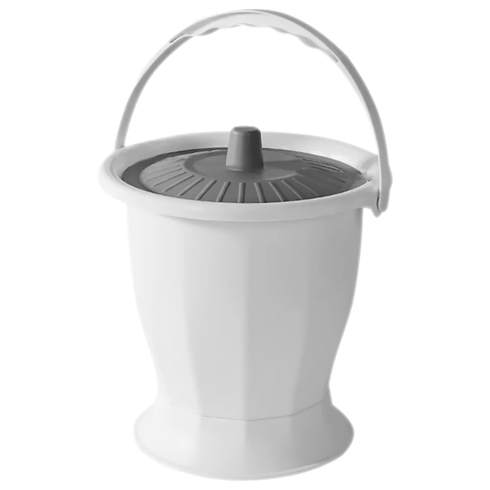

Chamber Pots With Lid Toilet Bedpan Bedroom Urinal Plastic Pee Pot Bucket Portable Bedside Night Urinal Adult Patient