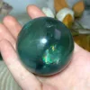 Natural Crystal Blue Fluorite Sphere Energy Reiki Ornament Ore Polished Healing High Quality Home Decoration Room Decor Mineral 4