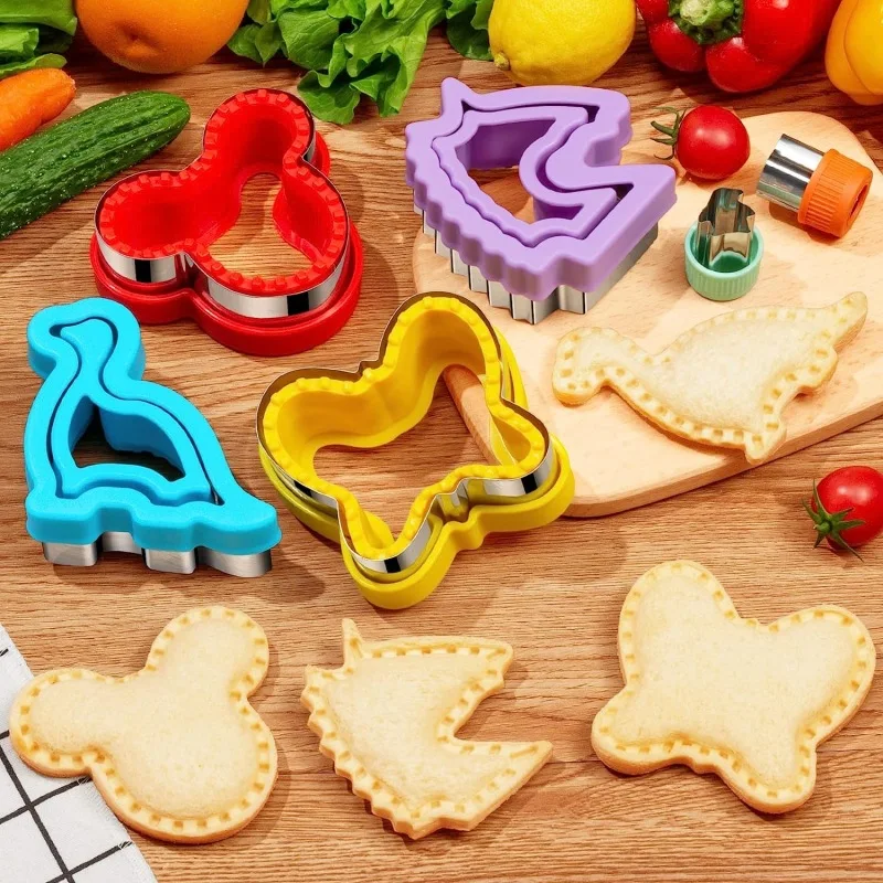 Description Picture 4 of itemSandwich Cutters Set for Kids Children Food Cookie Bread Mold Maker Fruit and Vegetable Shapes Cutting Mould Baking Tools 48 Pcs