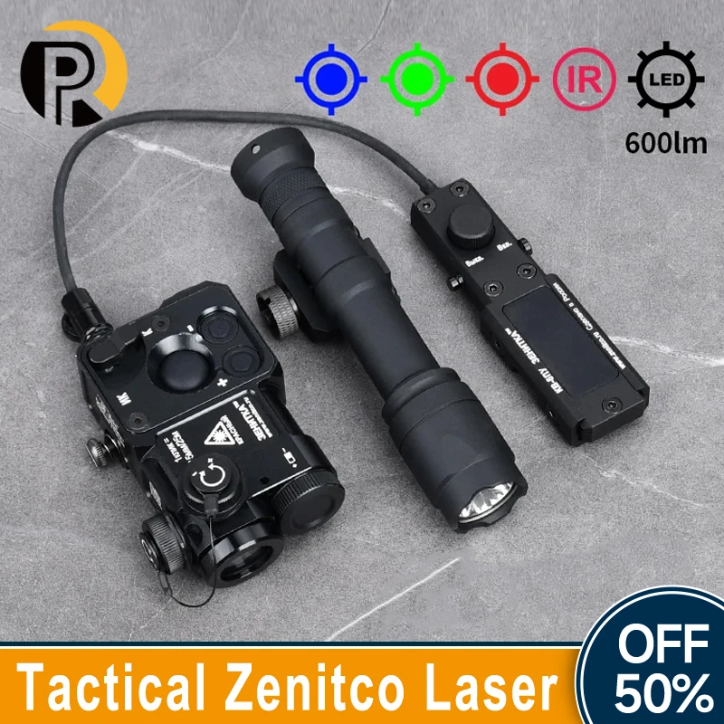 

WADSN Tactical Airsoft Perst 4 M300A M600C Flashlight Perst-4 Red Hight Power Green Laser IR Strobe Weapon Hunting Accessories