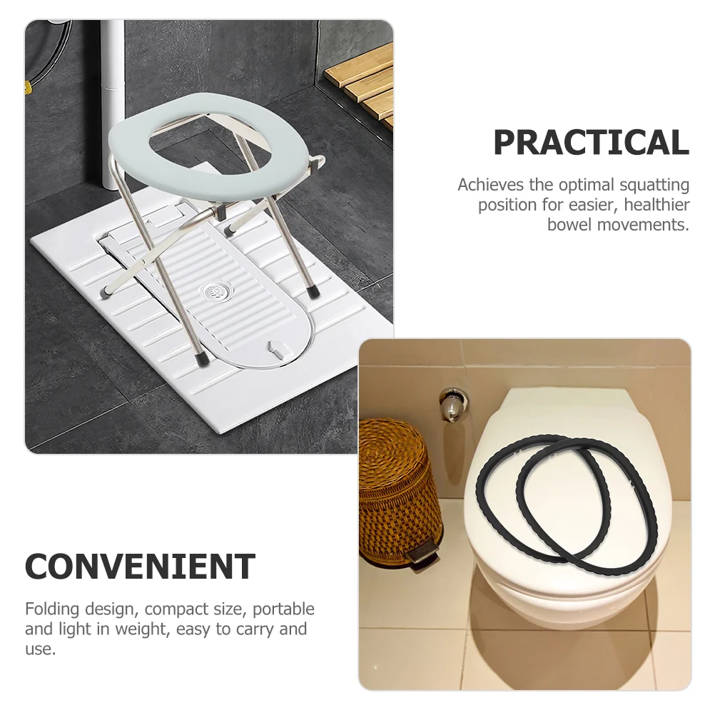 Bathroom Folding Squat Toilet Chair folding toilet Elderly Toilet Stool Pregnant Woman Stool