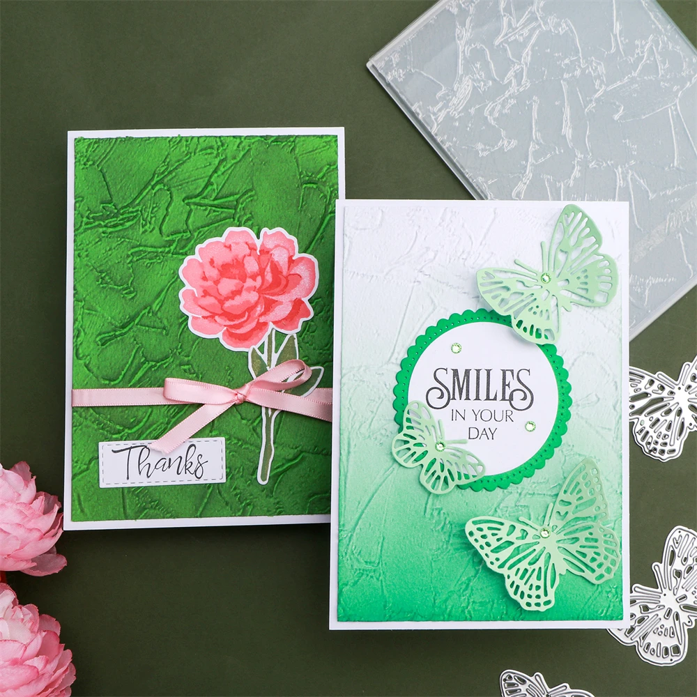 3D Textured Spring Leaves Background Embossing Folders for Card Making Template Folders DIY Scrapbooking Paper Craft Photo Album plastic embossing folder embossing folder