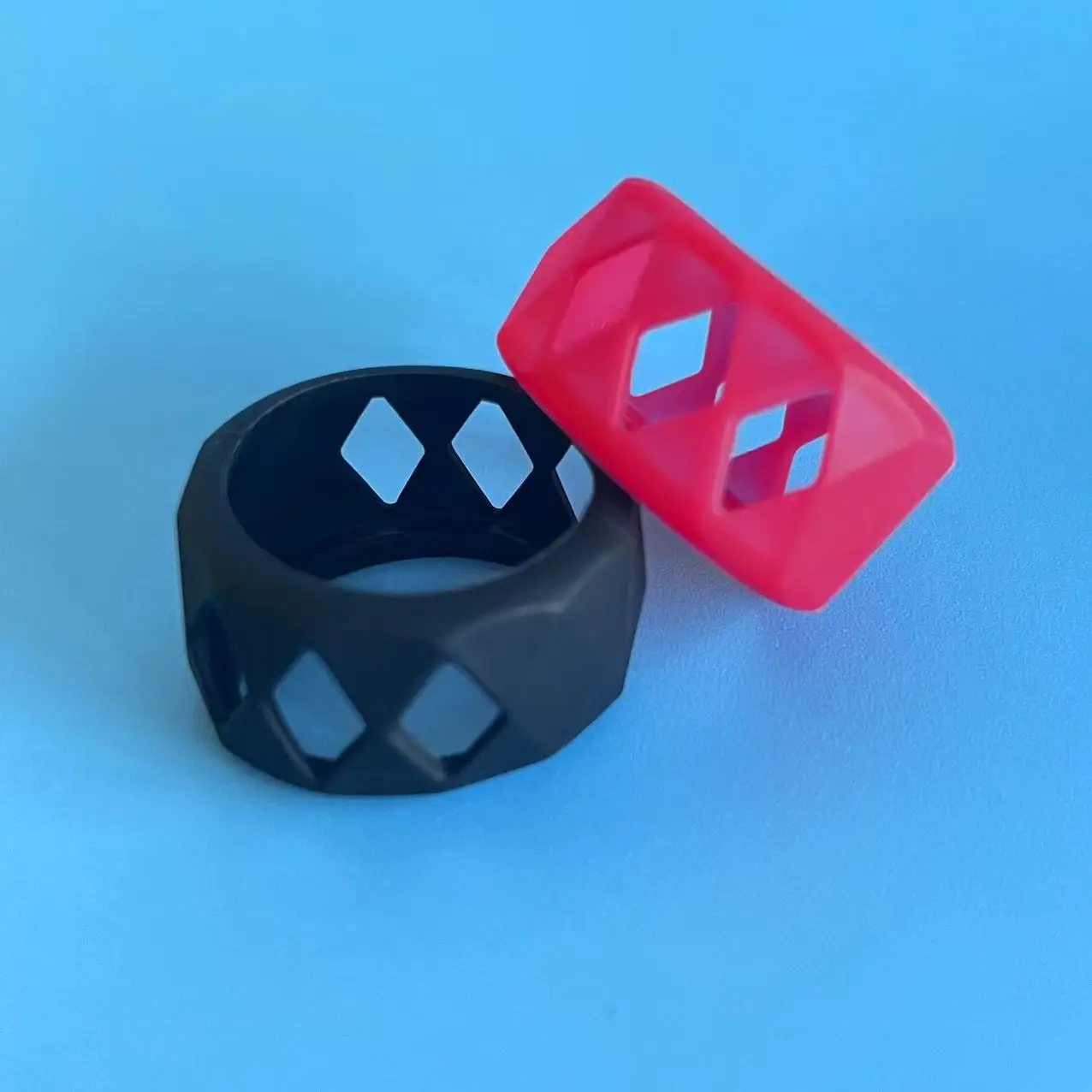 1pc Diamater 25mm Silicone Case Protection Band Ring Bulb Fat Mesh Silicone Protective Cover Watercolor Accessories