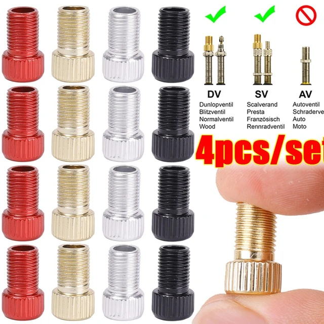 Aluminum Alloy Bike Valve Adapter Convert Presta To Schrader Valve Bicycle  Pump Air Nozzle Tube Tools Bicycle Accessories 1PC