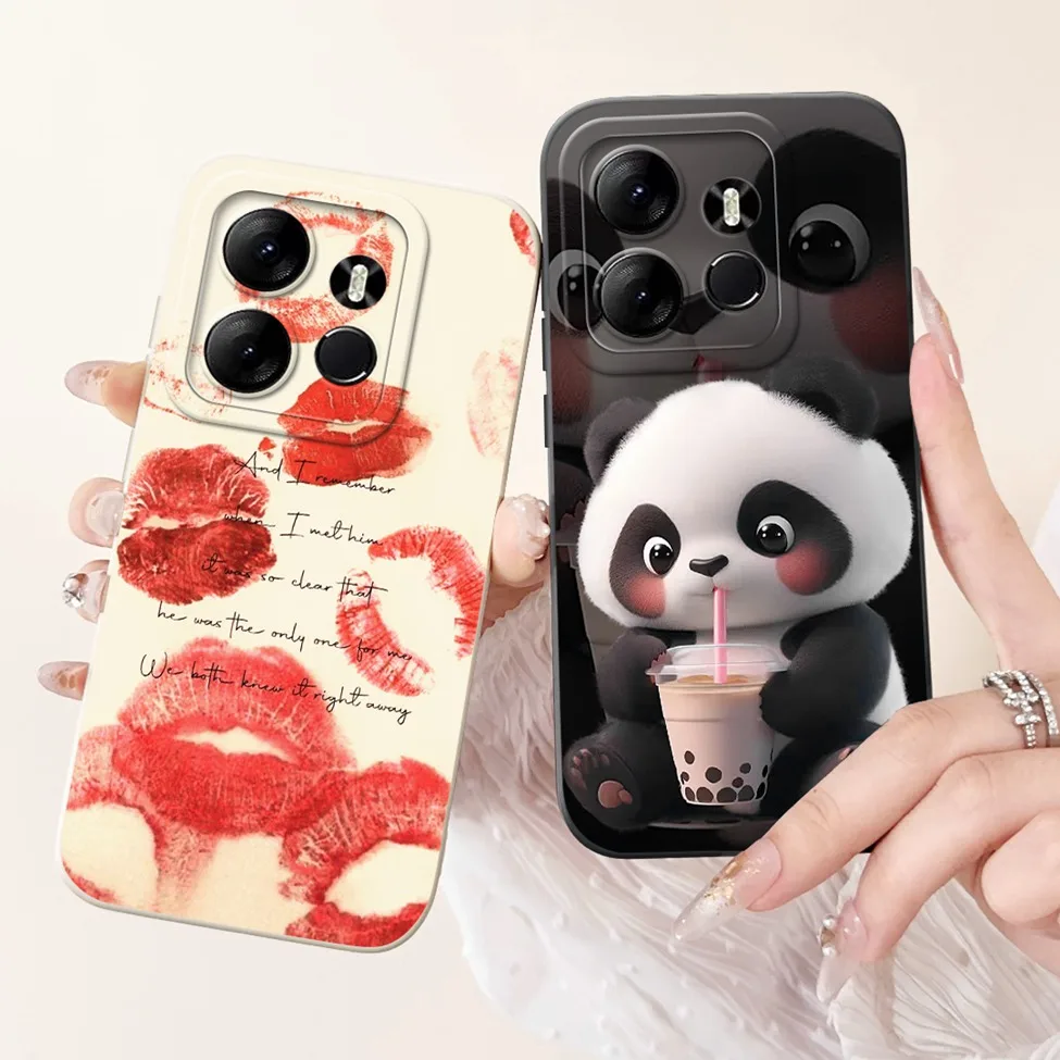Case For Tecno Spark Go Back Cover BF7n Fashion Cute Cat Shockproof Silicone Coque For Tecno Spark Go Phone Case Funda