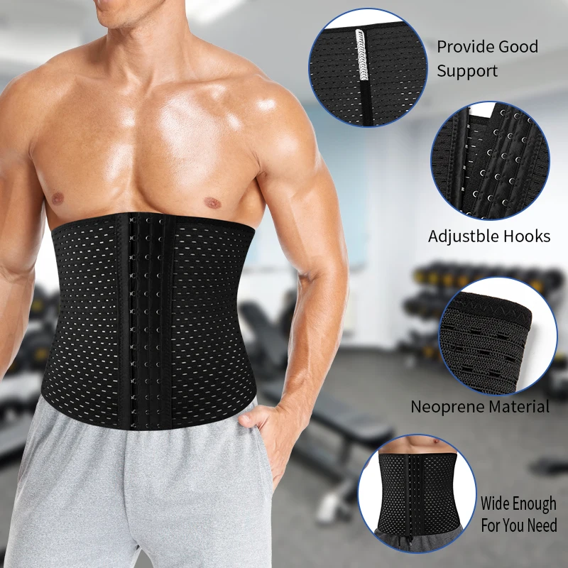 Men Body Shaper Waist Trimmer Corset Slimming Beer Belly Fat Cellulite Tummy  Control Stomach Girdle Slim Patch Belt