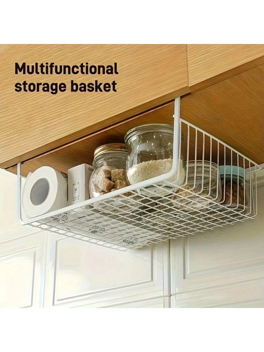 Under table hanging multi-layer storage basket 1pc for Student Dormitory Kitchen