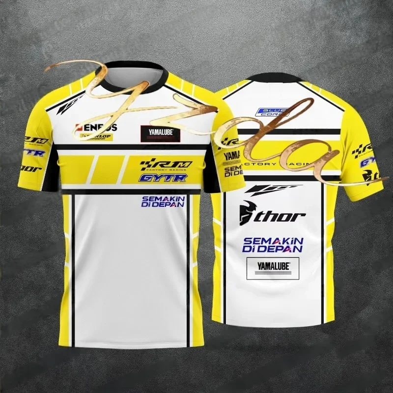 새로운 R1m 모델 오토바이 경주 매니아 블루와 레드 남성과 여성의 여름 캐주얼..