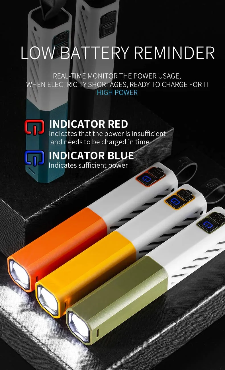 Description Picture 4 of itemHigh Strong Power Zoom Led Flashlights 18650 Battery Tactical Torch Light USB Charging Camping Fishing Emergency Zoom Lantern