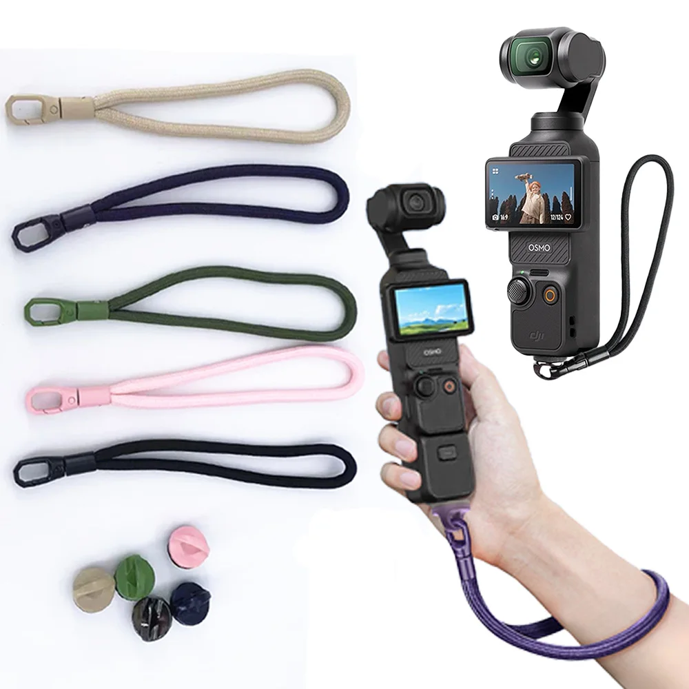 DJI 오즈모 포켓 3 짐벌용 휴대용 핸드 스트랩 안전 로프 손목 밴드 끈