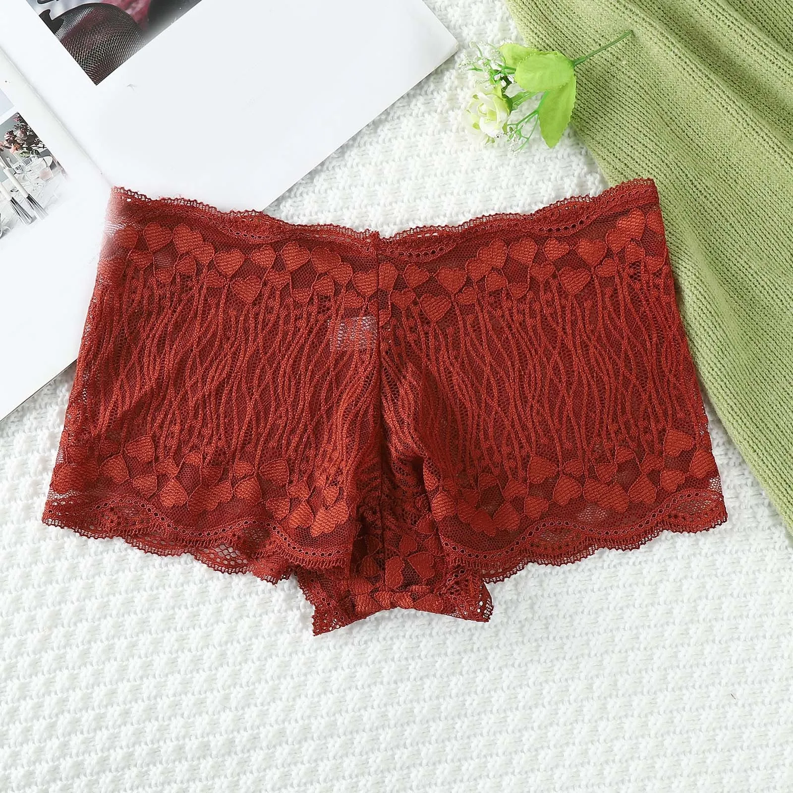 Womens Underwear Sexy Lace Panties Stretch Soft Ladies Hipster