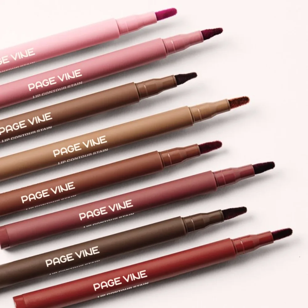 Wasserfester, matter Lipliner-Stift, roter Konturen-Lippenstift, langanhaltend, nicht klebend, feuchtigkeitsspendend, 8 Farben, samtig_voghion.com