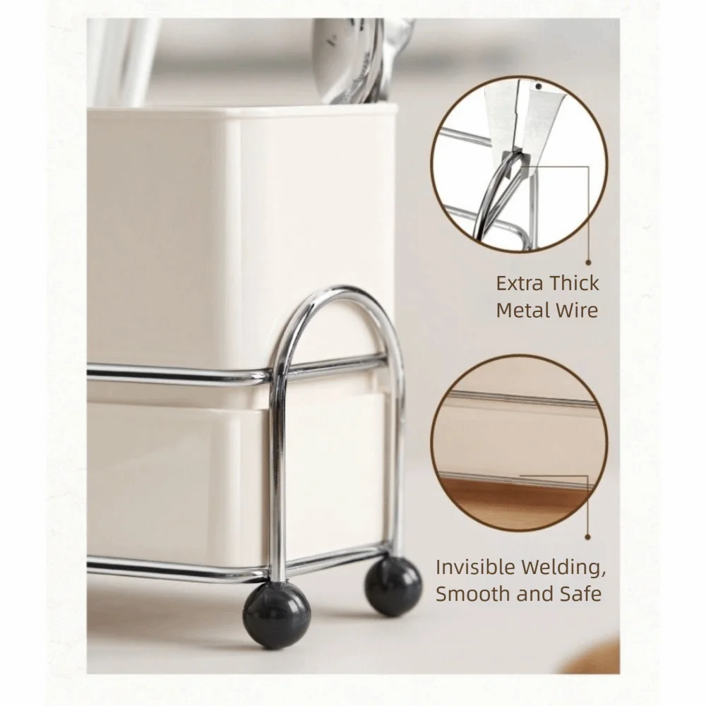 Multi-Functional Kitchen Chopsticks Tube Large Capacity Space Saving Tableware Storage Rack Household Dividing Into Grids