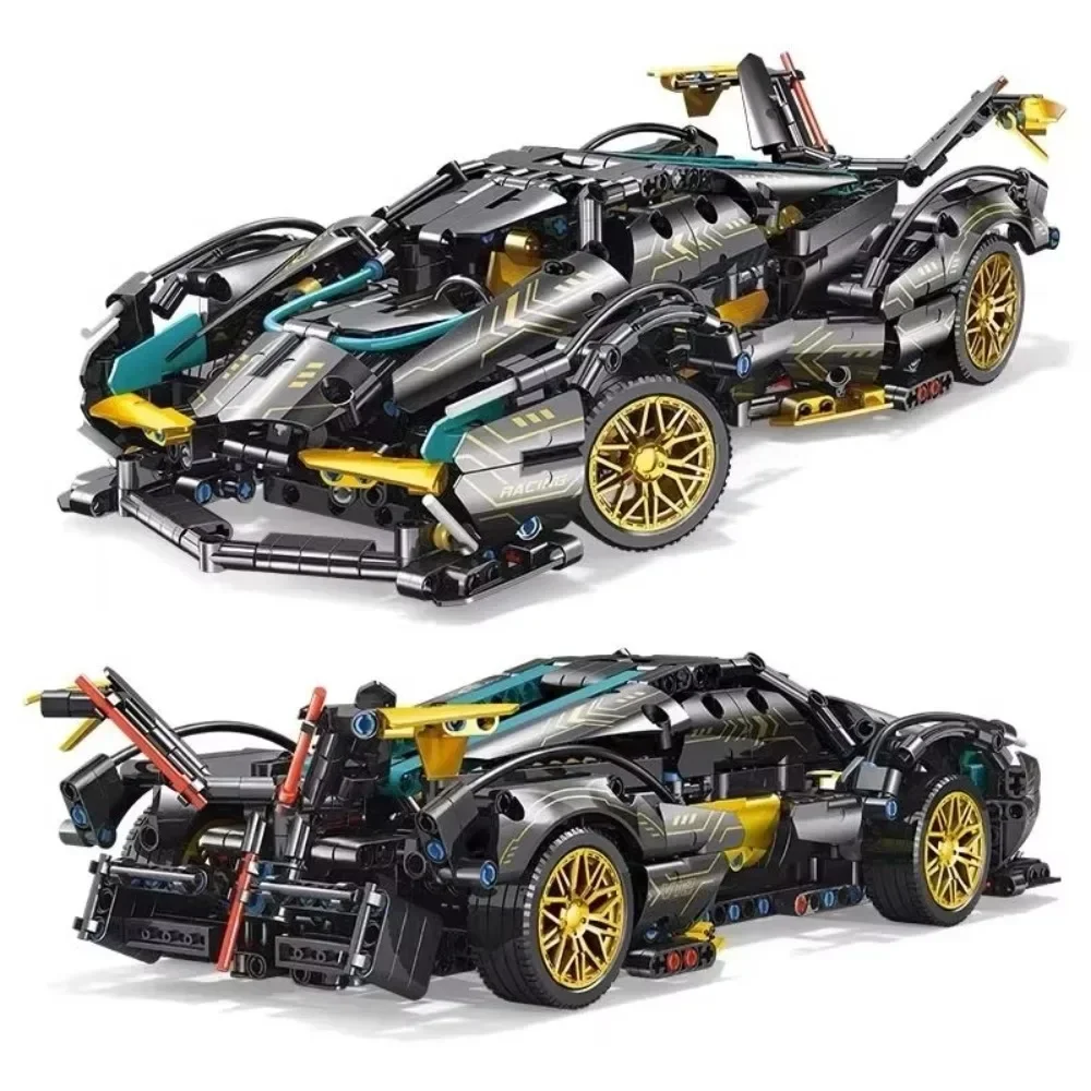 1:14 Technical Racing Sport Car Model Building Blocks City Mechanical Speed Vehicle Supercar Bricks Puzzle Toys Kid Adult Gift
