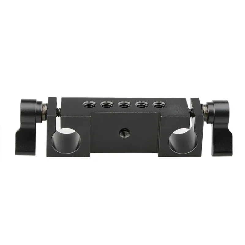Rod Clamp 15mm Railblock With 1/4"-20 Tapped Mounting Holes For Camera Cage Rig