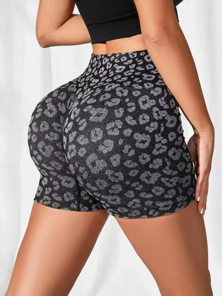 High-Waisted Yoga Shorts - Moisture-Wicking Fitness Leggings for Women