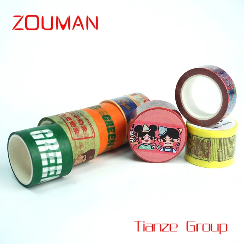 

Custom , Hot Selling Tape Personal Design Self Adhesive Color Decoration Masking Paper Washi Tape Custom Printed