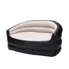 Inflatable Sofa Comfortable Flocked Air Couch Perfect Home Outdoor Camping Travel No Pump Required 1
